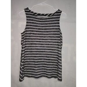 Banana Republic Tank Top Black White Stripe Size XS EUC